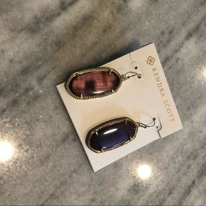 Kendra Scott Grape Cats Eye Elle Earrings